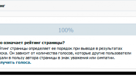 Куда делся рейтинг со страницы Вконтакте?