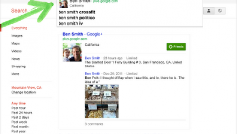 Персонализация поиска с помощью Google+